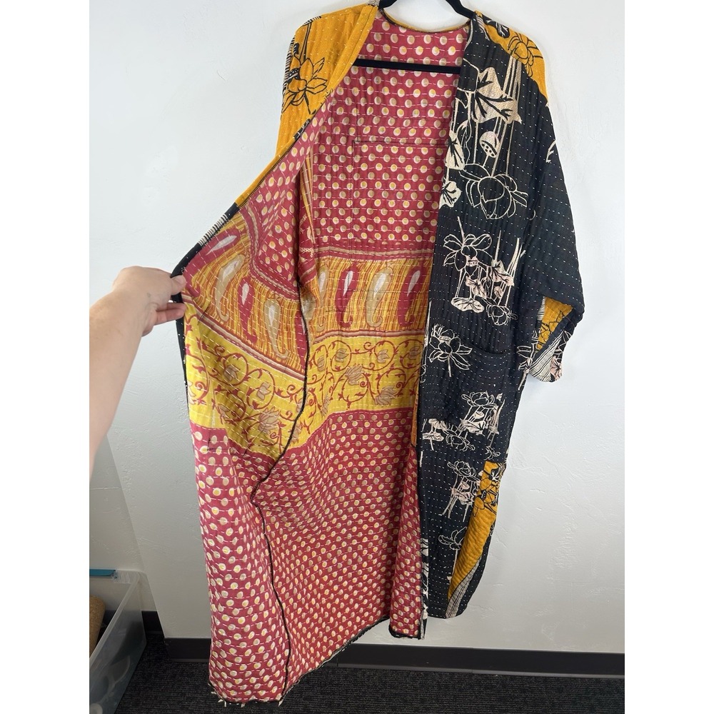 Tree Spirit Witchy Robe Long Cardigan One Size Open Front Ritual Magic Nature - Picture 8 of 11